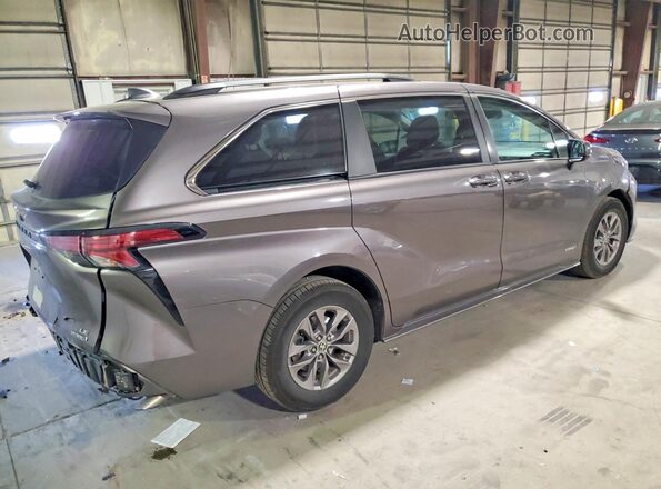 5TDBRKEC7MS004059 2021 TOYOTA SIENNA Gray Rear right