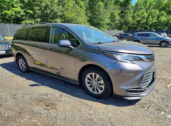 5TDBRKEC7MS013277 2021 TOYOTA SIENNA Gray Przód prawy