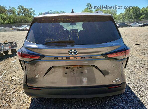 5TDBRKEC7MS013277 2021 TOYOTA SIENNA Gray Widok z tyłu