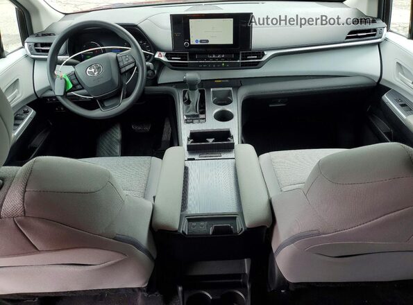 5TDBSKFC1SS201597 2025 TOYOTA SIENNA Красный Вид панели приборов