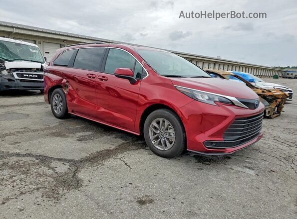 5TDBSKFC1SS201597 2025 TOYOTA SIENNA Красный Передняя правая четверть