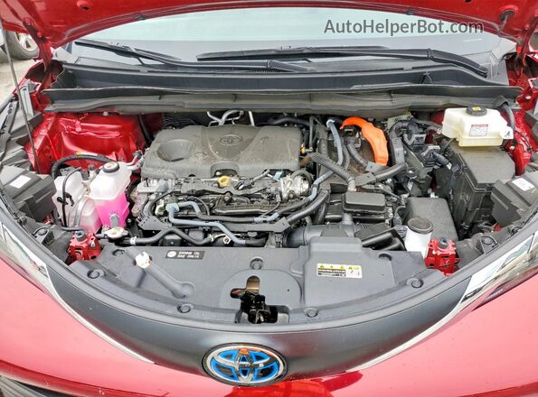 5TDBSKFC1SS201597 2025 TOYOTA SIENNA Красный Вид подкапотного пространства