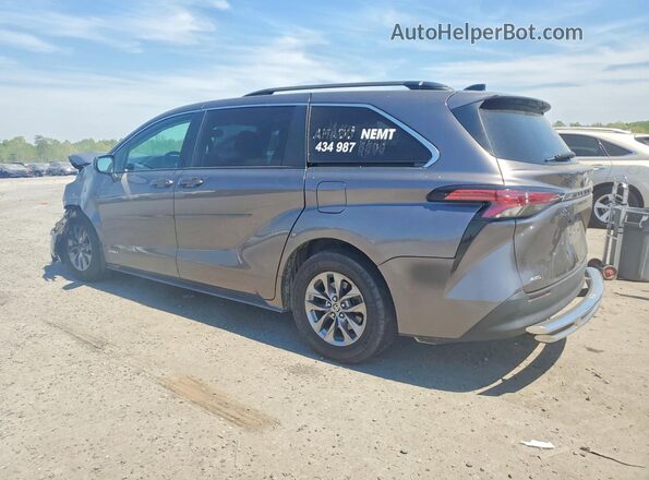 5TDBSKFC6MS019865 2021 TOYOTA SIENNA Gray Հետևի ձախ