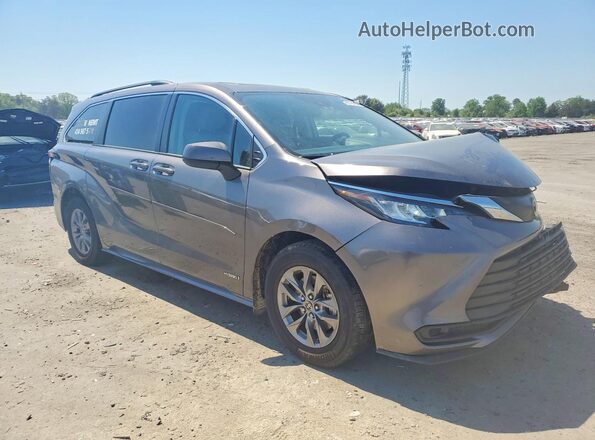 5TDBSKFC6MS019865 2021 TOYOTA SIENNA Gray Առջևի աջ