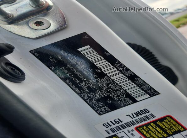 5TDBY5G11LS176926 2020 TOYOTA SEQUOIA White VIN კოდის სტიკერის ხედი
