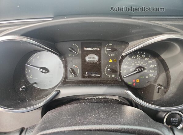 5TDBY5G11LS176926 2020 TOYOTA SEQUOIA White ხელსაწყოთა პანელის ხედი