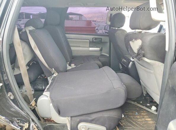 5TDBY5G17JS158623 2018 TOYOTA SEQUOIA Black Вид задньої частини салону