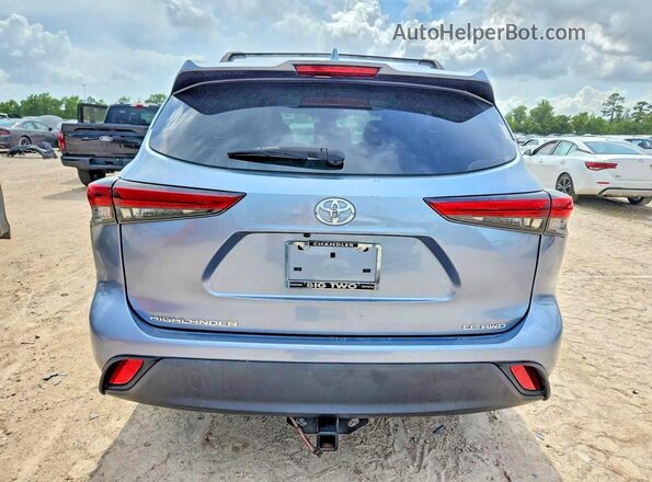 5TDBZRBH0LS034074 2020 TOYOTA HIGHLANDER Blue წინა პანელის ხედი