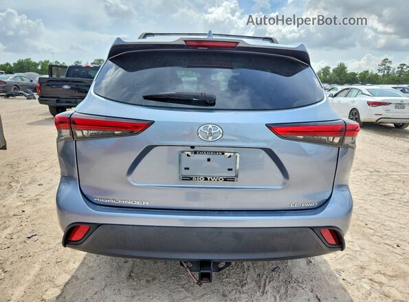 5TDBZRBH0LS034074 2020 TOYOTA HIGHLANDER Blue წინა სალონის ხედი