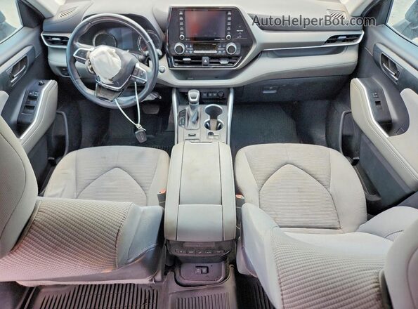 5TDBZRBH0LS034074 2020 TOYOTA HIGHLANDER Blue უკანა სავარძლების ხედი