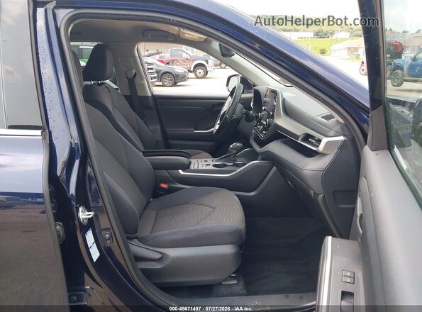 5TDBZRBH0MS156158 2021 TOYOTA HIGHLANDER Blue Vista interior delantera