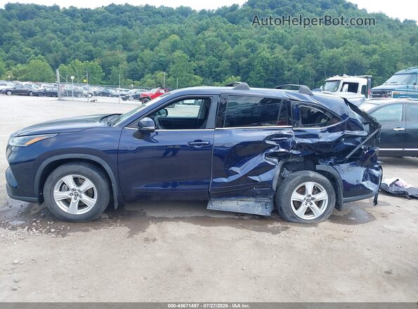 5TDBZRBH0MS156158 2021 TOYOTA HIGHLANDER Blue 