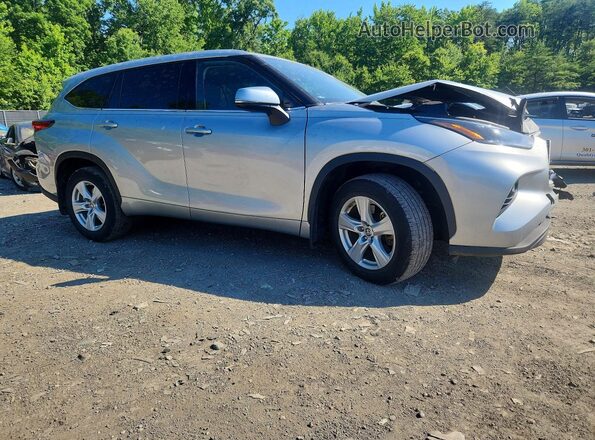 5TDBZRBH1NS595256 2022 TOYOTA HIGHLANDER Silver Delantero derecho