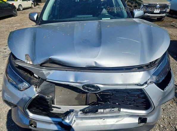 5TDBZRBH1NS595256 2022 TOYOTA HIGHLANDER Silver Vista del compartimento del motor