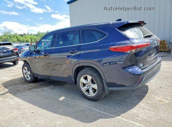 5TDBZRBH2LS010147 2020 TOYOTA HIGHLANDER Blue Tył lewy