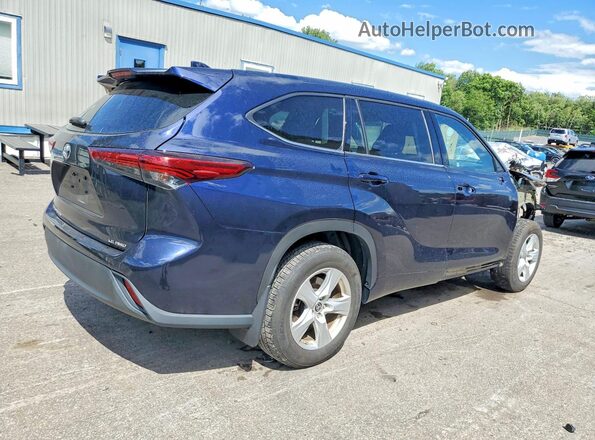 5TDBZRBH2LS010147 2020 TOYOTA HIGHLANDER Blue Tył prawy
