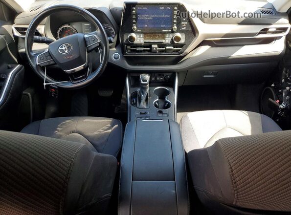 5TDBZRBH2LS010147 2020 TOYOTA HIGHLANDER Blue Widok deski rozdzielczej