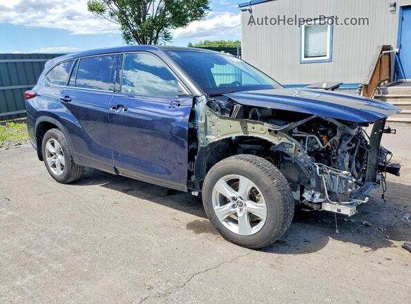 5TDBZRBH2LS010147 2020 TOYOTA HIGHLANDER Blue Przód prawy