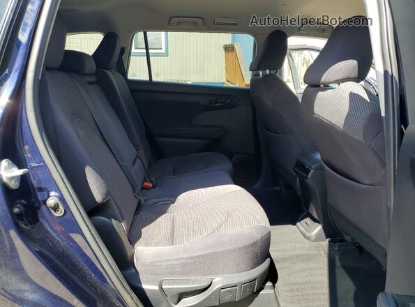 5TDBZRBH2LS010147 2020 TOYOTA HIGHLANDER Blue Widok wnętrza z tyłu