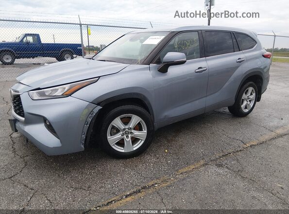 5TDBZRBH2LS038059 2020 TOYOTA HIGHLANDER Синий Передняя левая четверть