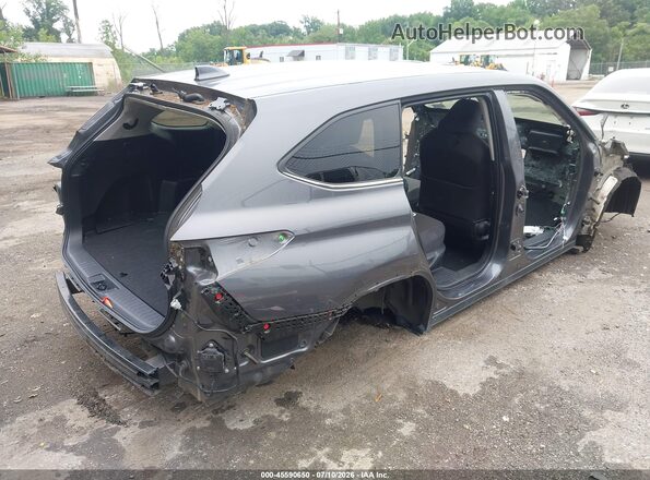 5TDBZRBH2MS544461 2021 TOYOTA HIGHLANDER Gray უკანა მარჯვენა