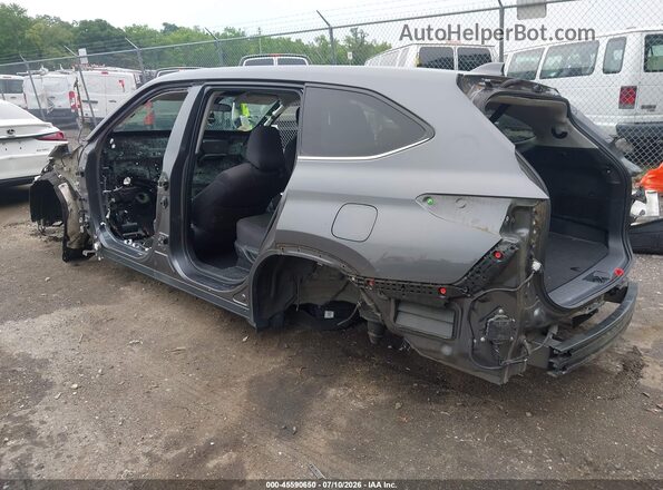 5TDBZRBH2MS544461 2021 TOYOTA HIGHLANDER Gray უკანა მარცხენა