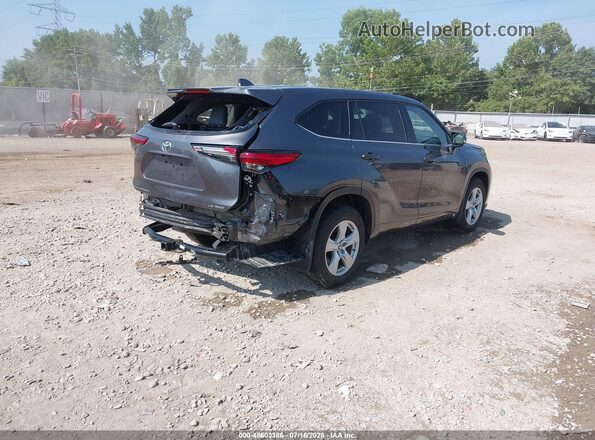 5TDBZRBH2MS548607 2021 TOYOTA HIGHLANDER Gray უკანა მარჯვენა