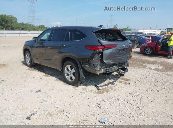 5TDBZRBH2MS548607 2021 TOYOTA HIGHLANDER Gray უკანა მარცხენა