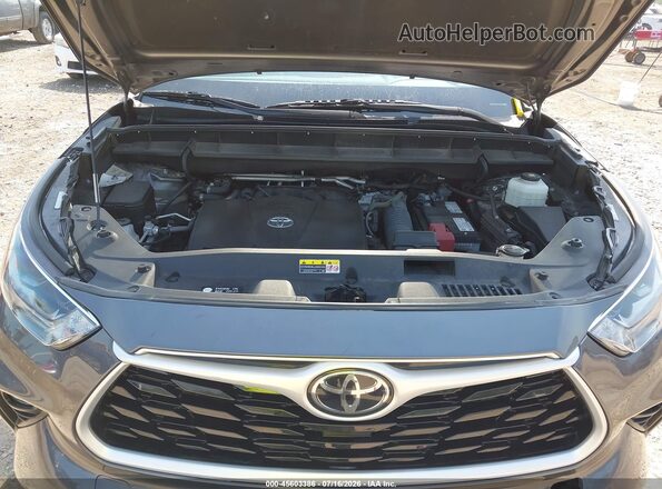 5TDBZRBH2MS548607 2021 TOYOTA HIGHLANDER Gray უკანა ხედი