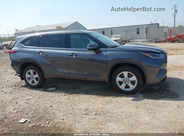 5TDBZRBH2MS548607 2021 TOYOTA HIGHLANDER Gray სალონის 360-გრადუსიანი ხედი