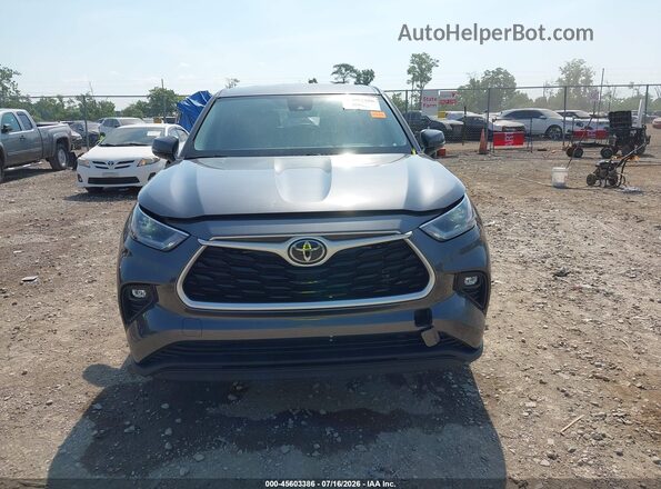5TDBZRBH2MS548607 2021 TOYOTA HIGHLANDER Gray უკანა სალონის ხედი