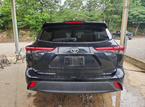 5TDBZRBH4MS095655 2021 TOYOTA HIGHLANDER Black უკანა ხედი