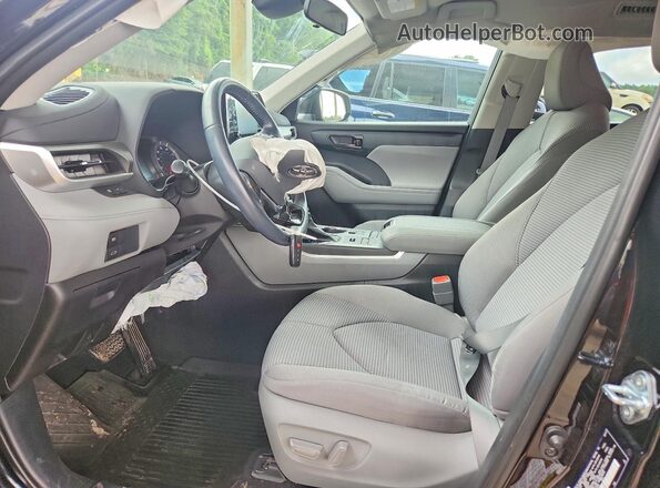 5TDBZRBH4MS095655 2021 TOYOTA HIGHLANDER Black წინა სალონის ხედი