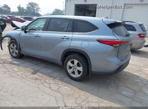 5TDBZRBH5MS154020 2021 TOYOTA HIGHLANDER Синий Задняя левая четверть