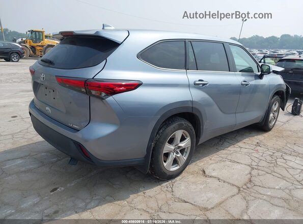 5TDBZRBH5MS154020 2021 TOYOTA HIGHLANDER Синий Задняя правая четверть