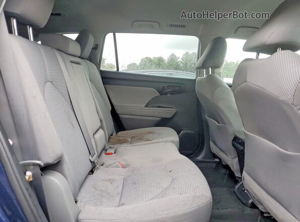 5TDBZRBH6MS556967 2021 TOYOTA HIGHLANDER Blue Vista interior trasera