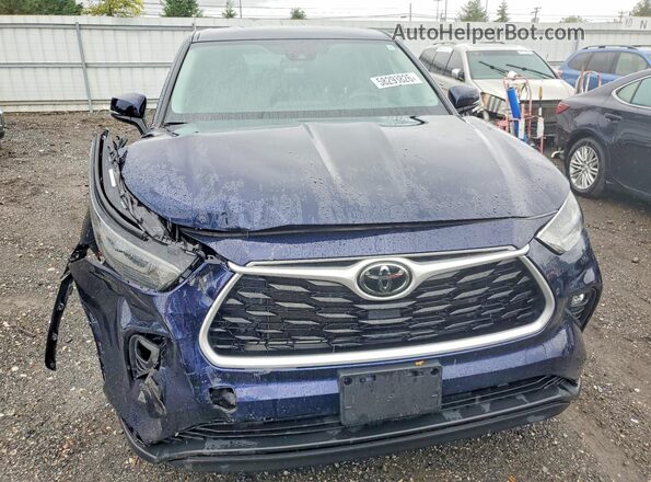 5TDBZRBH6MS556967 2021 TOYOTA HIGHLANDER Blue Vista frontal