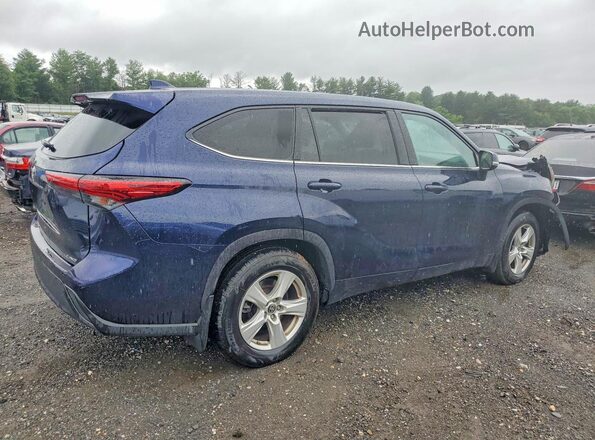 5TDBZRBH6MS556967 2021 TOYOTA HIGHLANDER Blue Trasero derecho