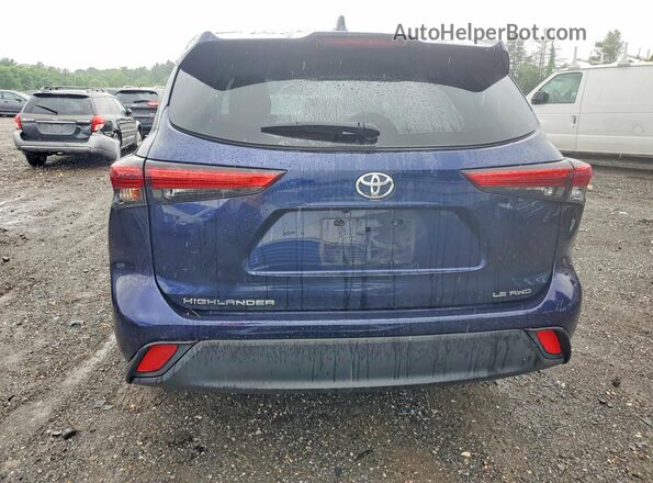 5TDBZRBH6MS556967 2021 TOYOTA HIGHLANDER Blue Vista trasera