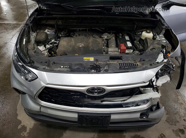 5TDBZRBH6NS213741 2022 TOYOTA HIGHLANDER Silver Widok komory silnika