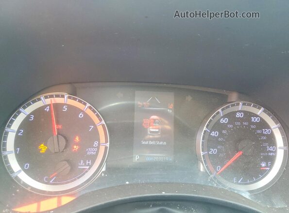 5TDBZRBH7LS018079 2020 TOYOTA HIGHLANDER Black Вид щитка приладів