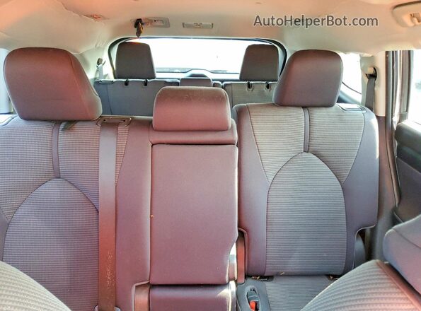 5TDBZRBH7NS257912 2022 TOYOTA HIGHLANDER Gray Вид задніх сидінь