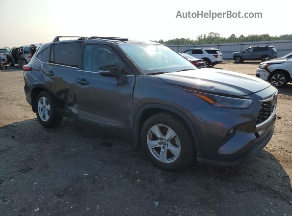 5TDBZRBH7NS257912 2022 TOYOTA HIGHLANDER Gray Передня права чверть