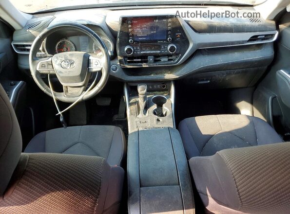 5TDBZRBH7NS257912 2022 TOYOTA HIGHLANDER Gray Вид панелі приладів