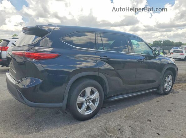 5TDBZRBHXMS135141 2021 TOYOTA HIGHLANDER Black უკანა მარჯვენა