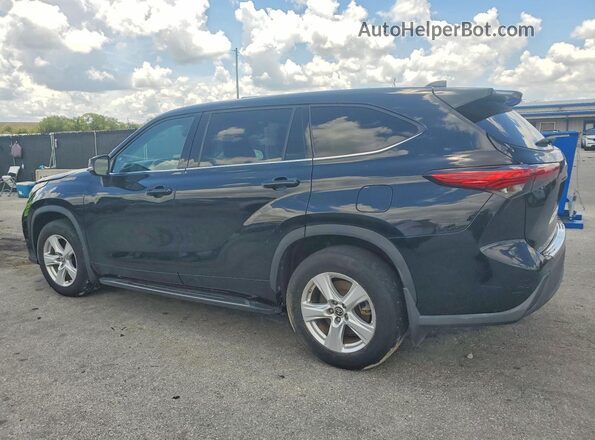5TDBZRBHXMS135141 2021 TOYOTA HIGHLANDER Black უკანა მარცხენა
