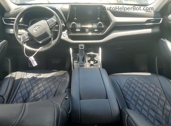5TDBZRBHXMS135141 2021 TOYOTA HIGHLANDER Black წინა პანელის ხედი