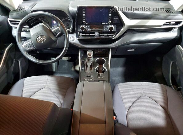 5TDBZRBHXMS542246 2021 TOYOTA HIGHLANDER Синий Вид панели приборов