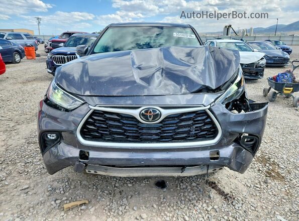 5TDBZRBHXMS544370 2021 TOYOTA HIGHLANDER Black Widok z przodu