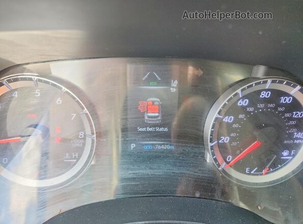 5TDBZRBHXMS544370 2021 TOYOTA HIGHLANDER Black Widok zestawu wskaźników